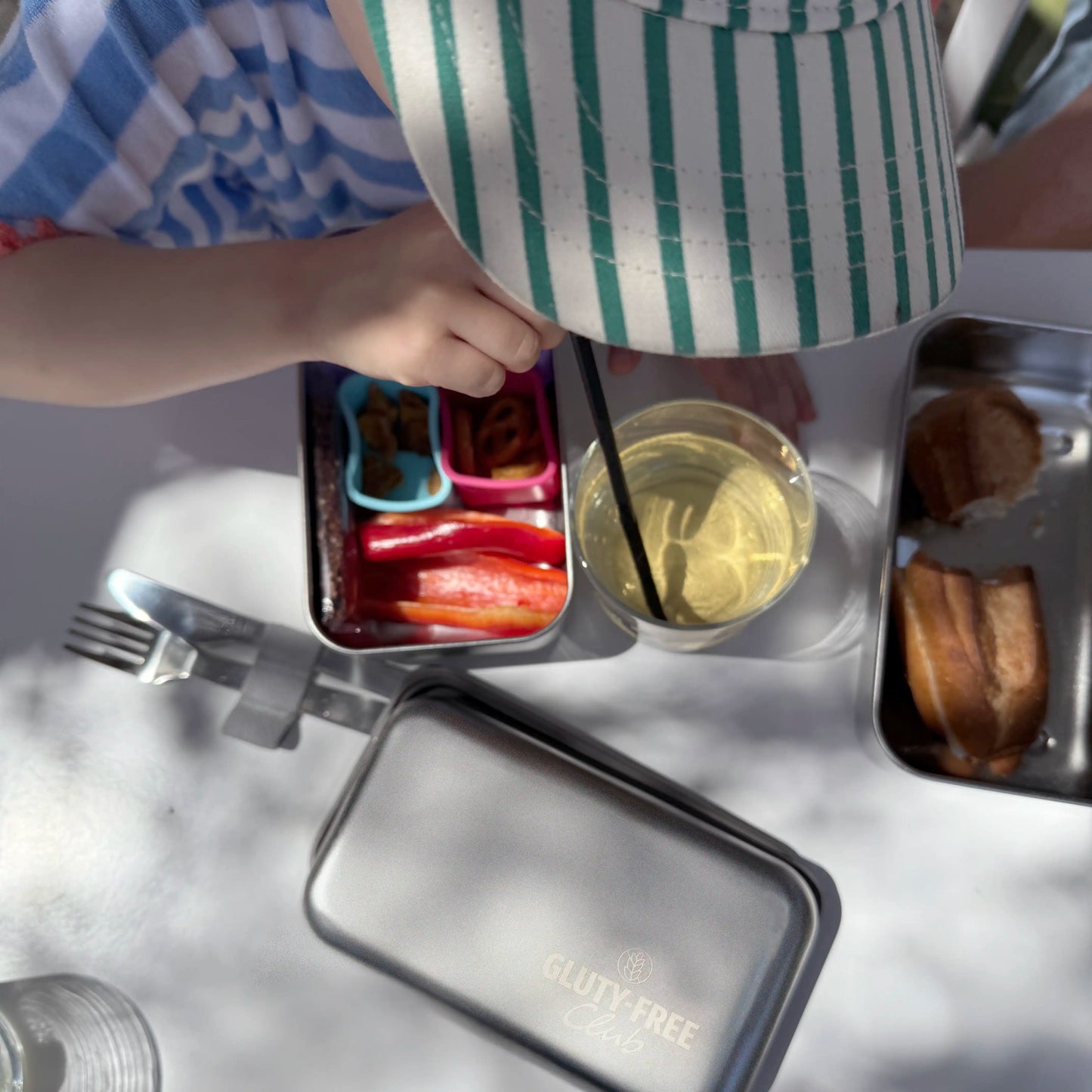 Stainless steal lunchbox double, gluten-free only