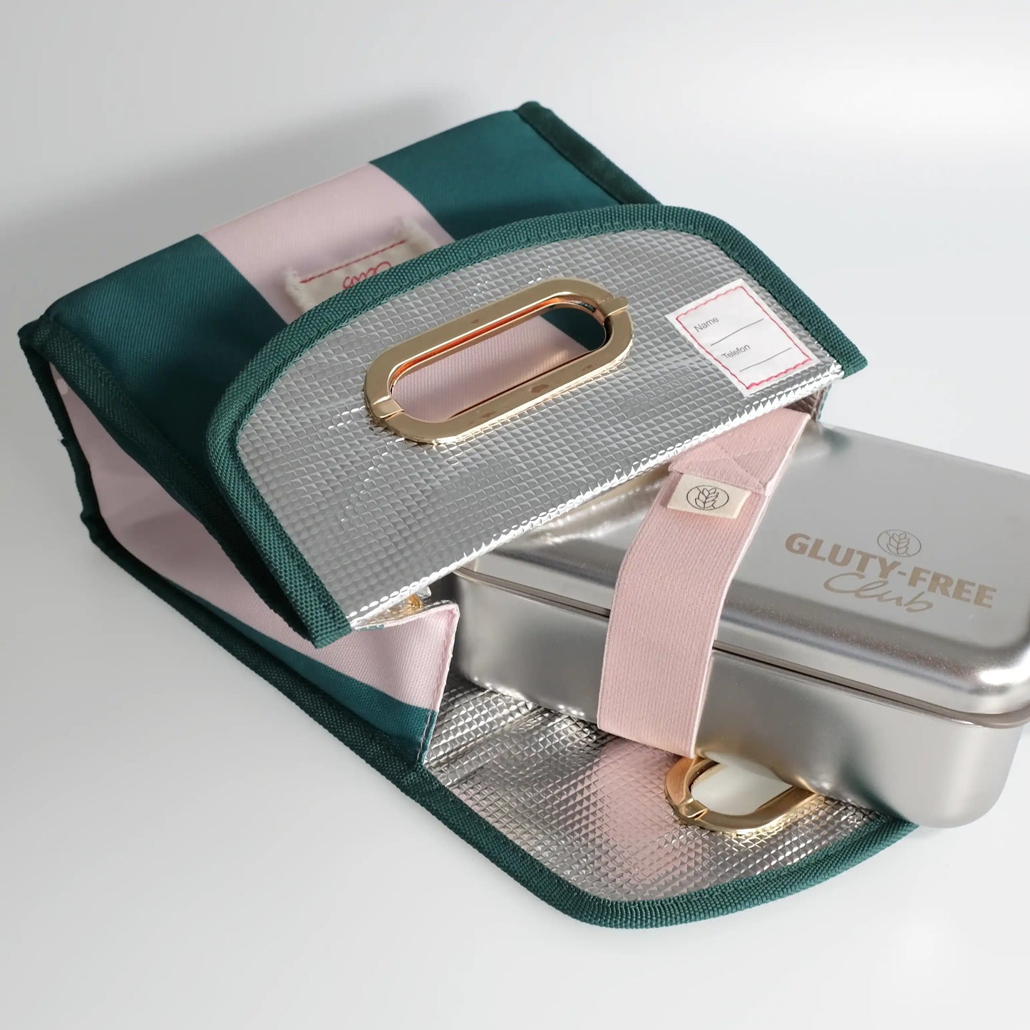 Lunchbag & Lunchbox Set, grün