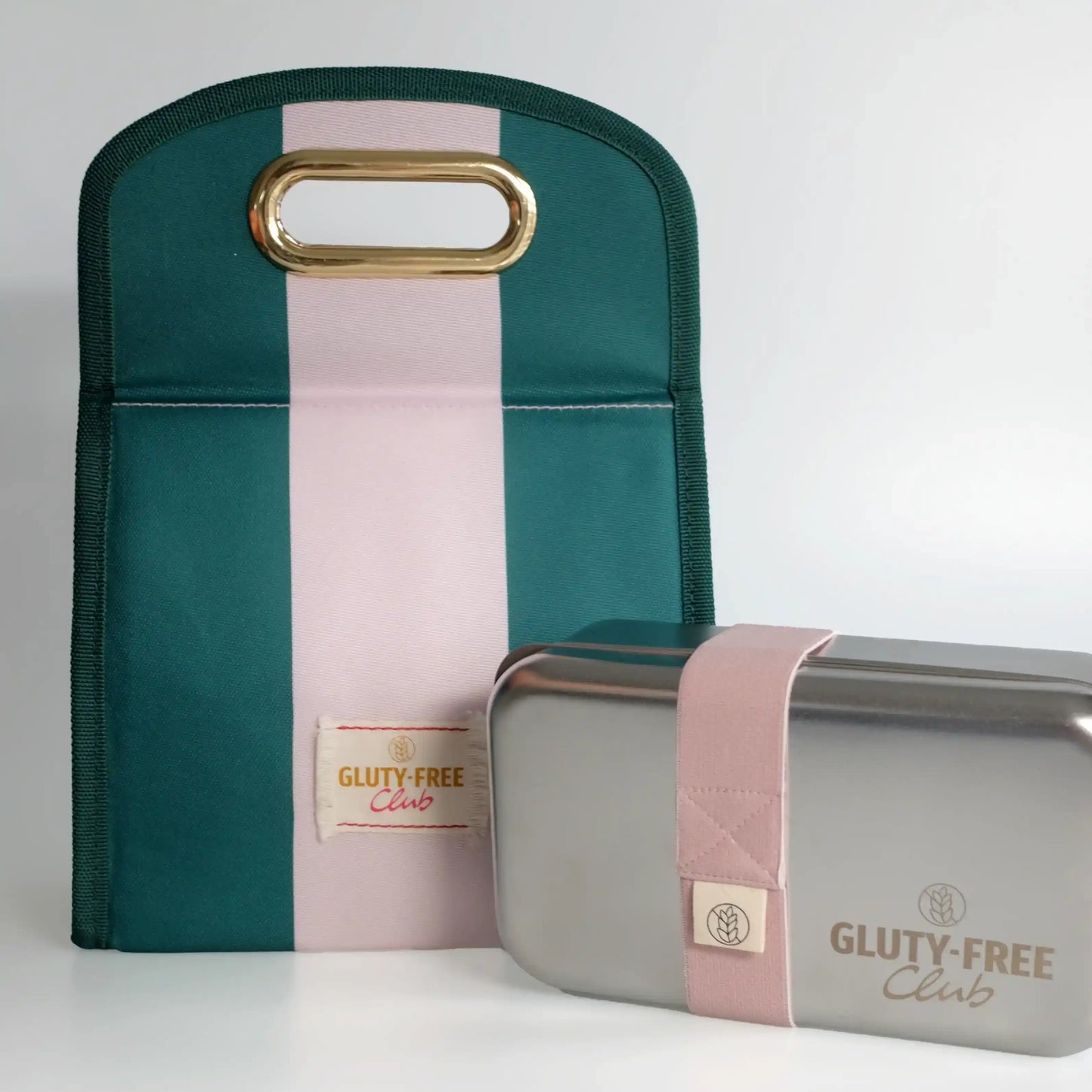 Lunchbag & Lunchbox Set, grün