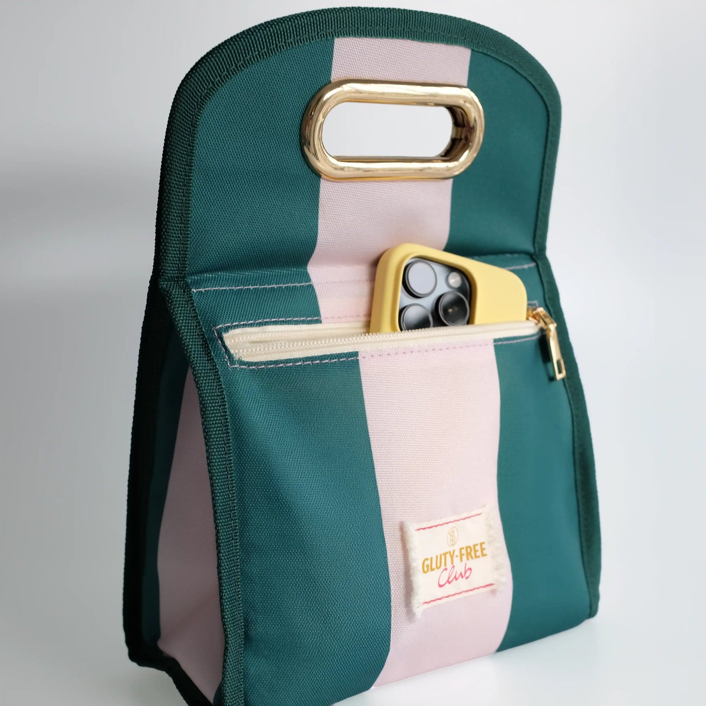 Isolierte Lunchbag Pro – Grün gestreift
