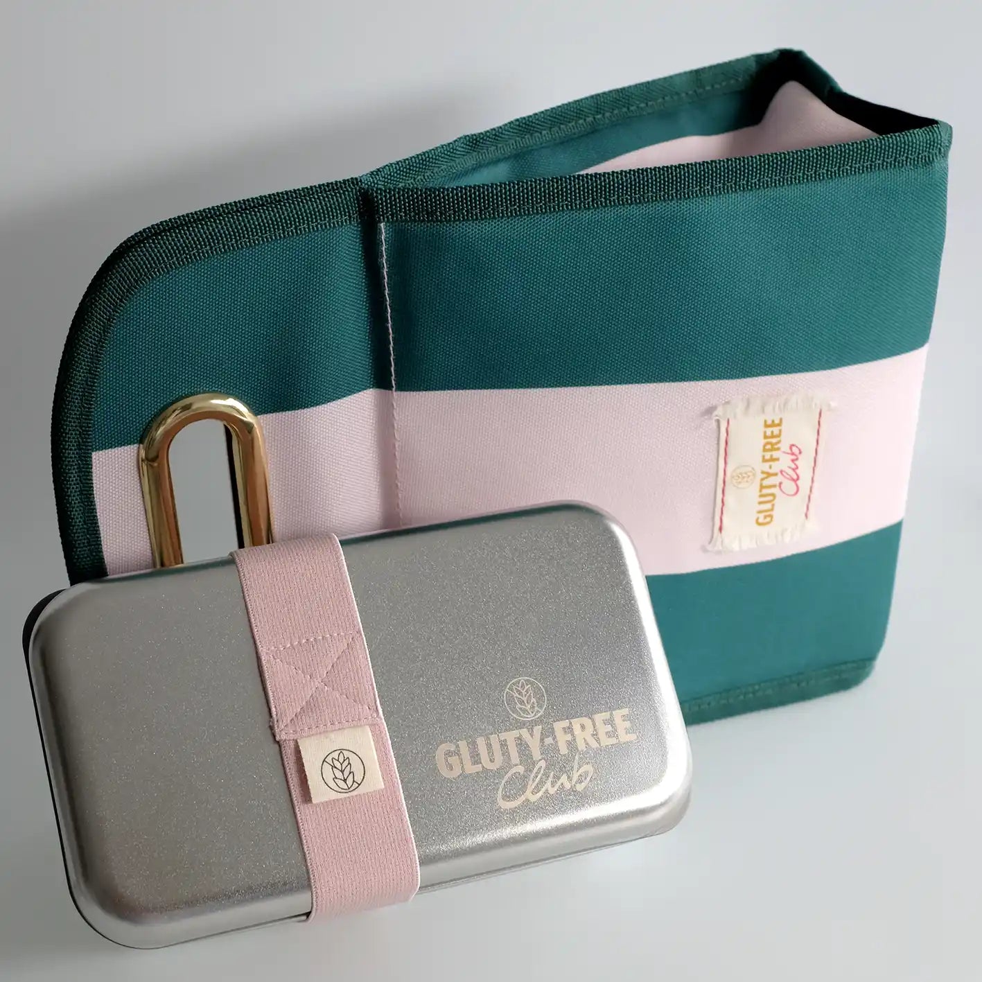Lunchbag & Lunchbox Set, grün