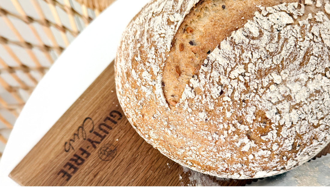 Simple gluten-free sourdough bread with carrot