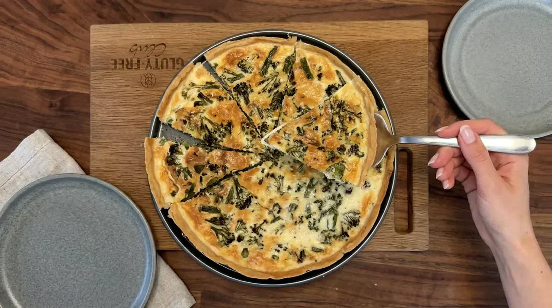 Gluten-free quiche with wild Broccoli