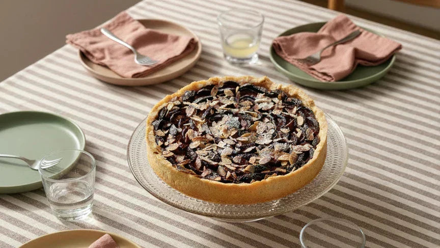 Gluten-Free Plum Tart with Almond Cream