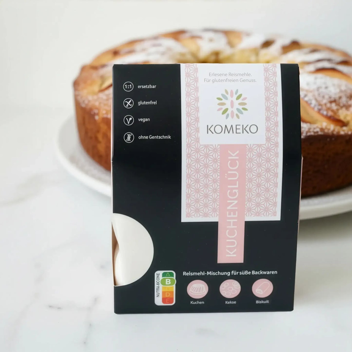 KOMEKO Kuchenglück – glutenfreie Reismehlmischung
