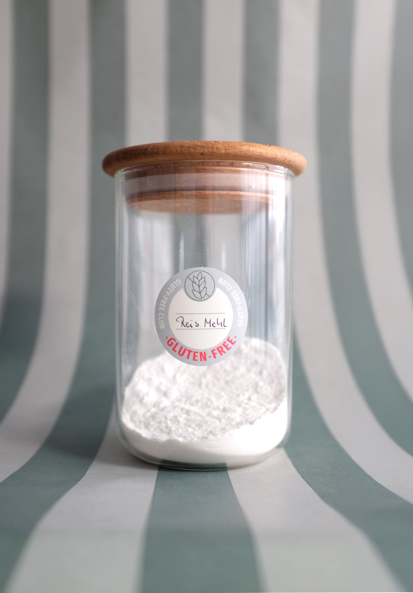 Aufkleber "Gluten-Free", Spülmaschinen geeignet  & beschreibbar, Set zum glutenfrei & sicher organisieren