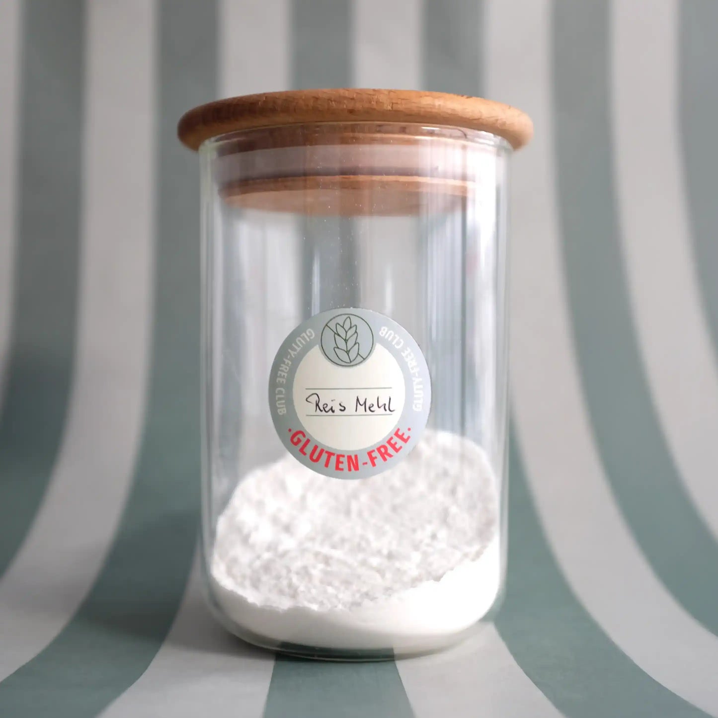 Vinyl Aufkleber "Gluten-Free", Spülmaschinen geeignet  & beschreibbar, Set