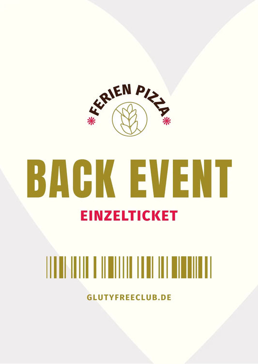 Ferien Pizza - Back Event, Einzelticket