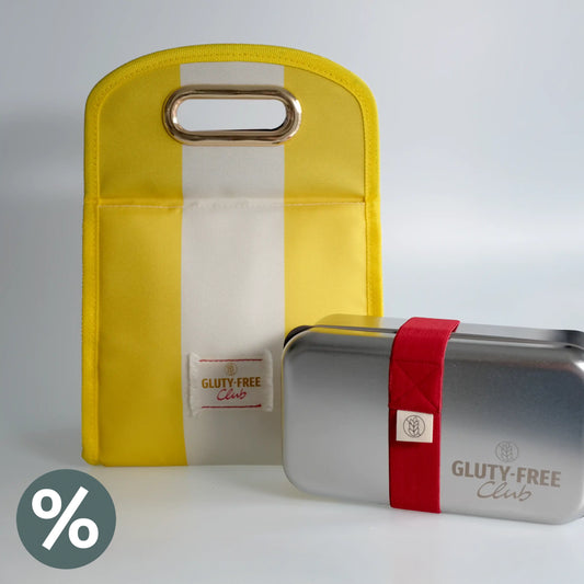 Lunchbag & Lunchbox Set, gelb