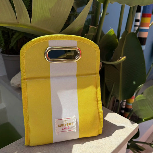 Isolierte Lunchbag Pro – Gelb gestreift
