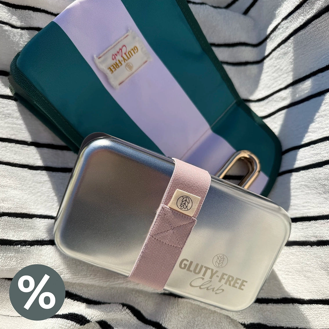 Lunchbag & Lunchbox Set, grün
